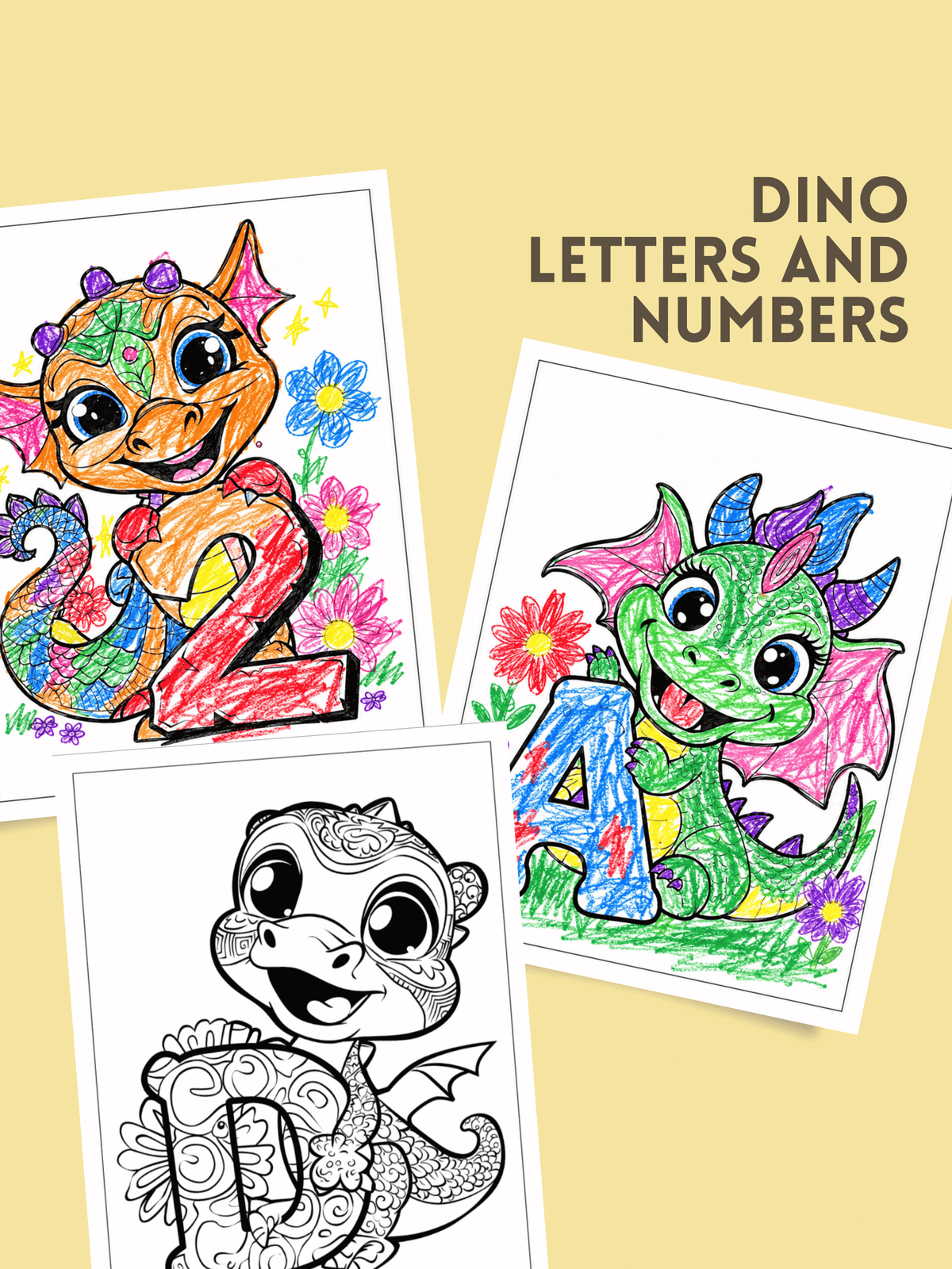 Dino Letters & Numbers