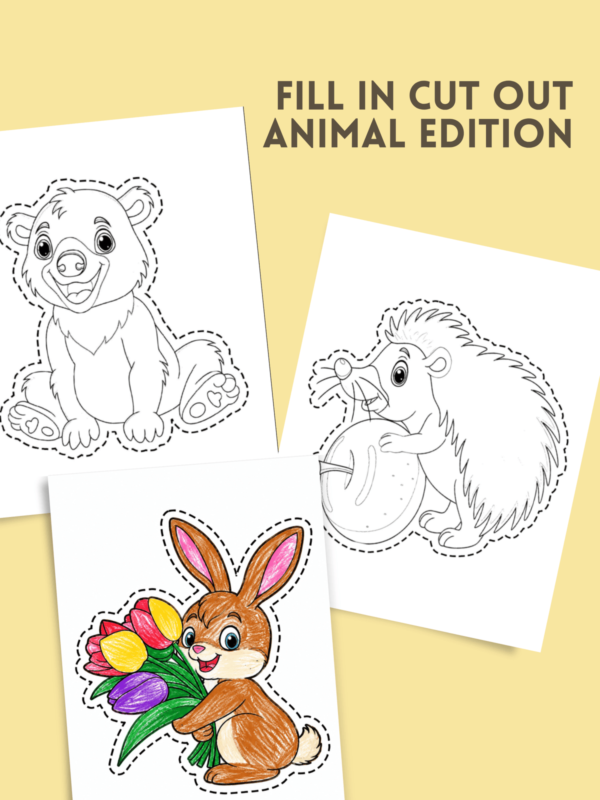 Animal Draw & Cut Out